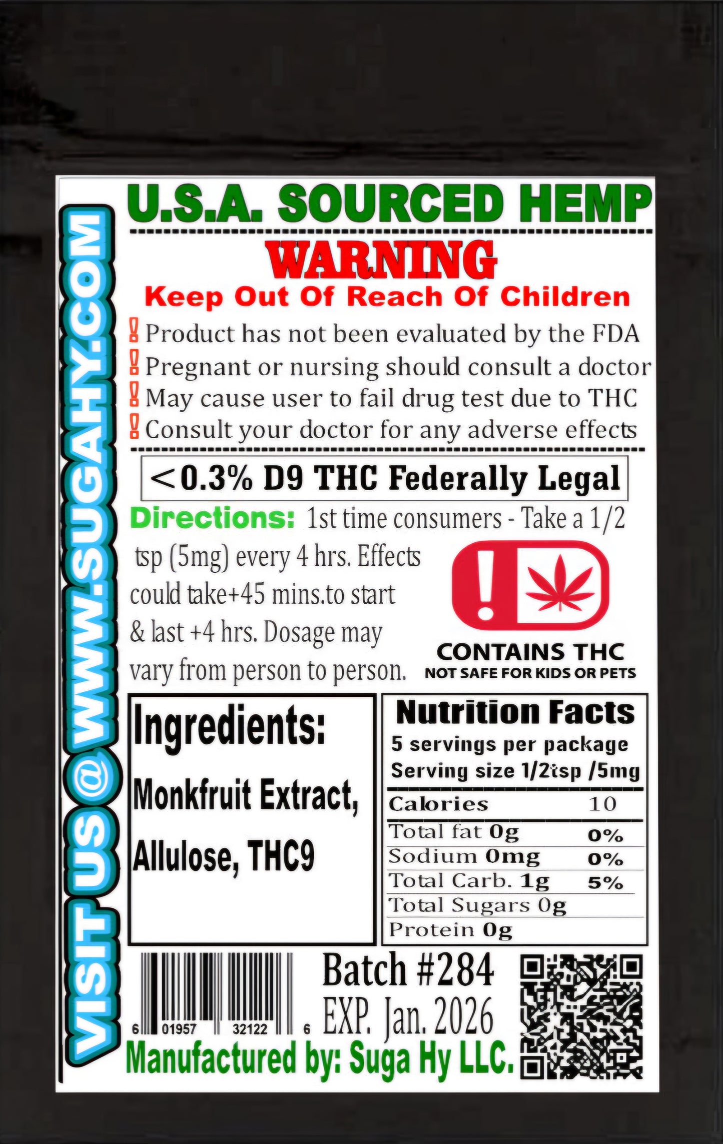 THC Infused Monk Fruit Sweetener