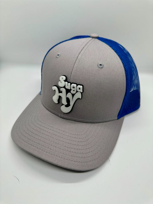 SugaHy Gray and Blue Glow n' Dark Hat